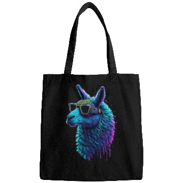 Discover Neon Alpaca with Glasses Bags