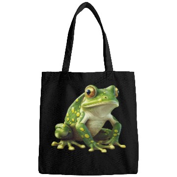 Discover Green Frog - Natural Design Bags
