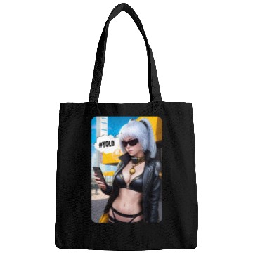 Discover Cyberpunk Waifu Influencer Design 2 Bags