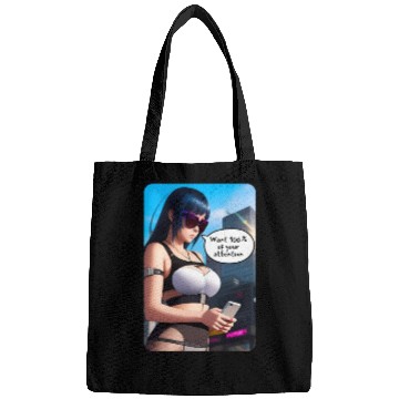 Discover Cyberpunk Waifu Influencer Design 8 Bags