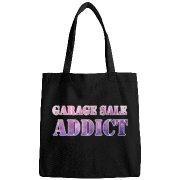 Discover Garage Sale Addict pink purple watercolor Bags