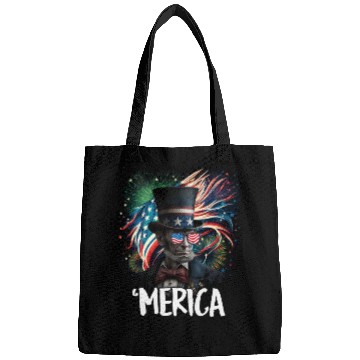 Discover Merica Lincoln Independence Day Party 4th July Bags
