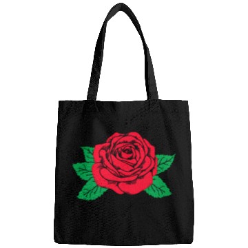 Discover Red Rose Flower Aesthetic Soft Grunge Punk E Bags