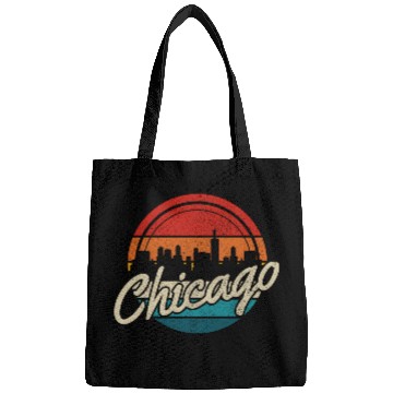 Discover Chicago Skyline Illinois Pride Bags