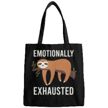 Discover Cute Animals Sloth Emotional Exhausted Gift Idea Bags