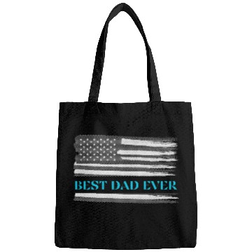Discover Father s day Best Dad ever with us flag Bags