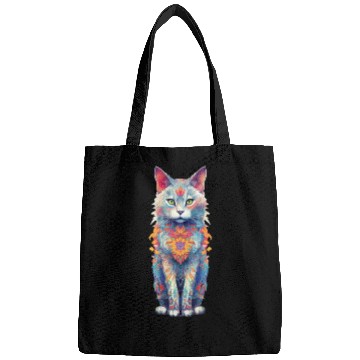 Discover Cat Mandala Bags