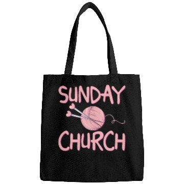 Discover Sunday is for church and Knitting Bags