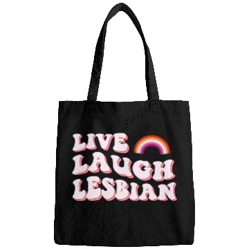 Discover live laugh lesbian Pride Month Bags