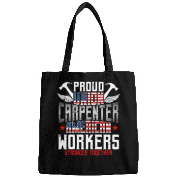 Discover Carpenter Proud Union American Flag Patriotic Bags