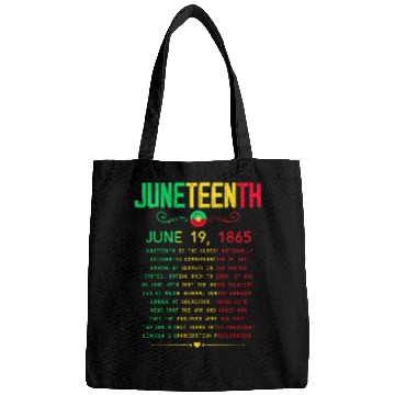 Discover Juneteenth 1865 Juneteenth African American June 1 Bags