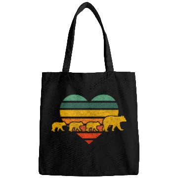 Discover Mama Bear Three Cubs Heart Mothers Day Bags