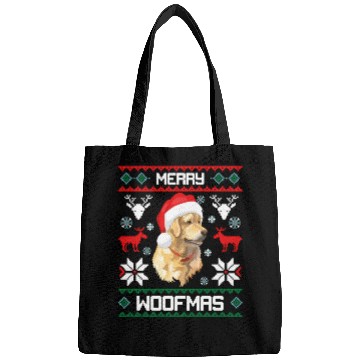 Discover Golden Retriever Merry Woofmas For Bags