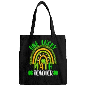 Discover One Lucky Math Rainbow Teacher St Patricks Day Rai Bags