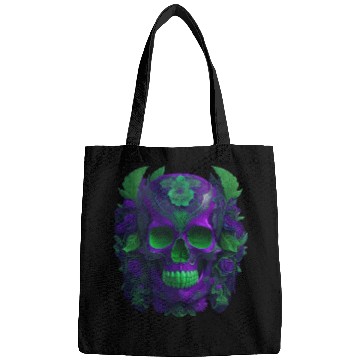 Discover Enigmatic Elegance: The Blue & Green Skull Bags