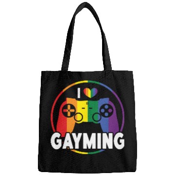 Discover I Love Gayming Gay Pride Lesbian Rainbow Flag Bags