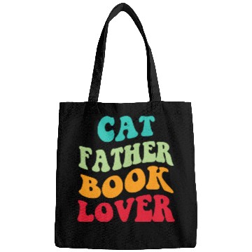 Discover Cat Father Book Lover Bags