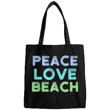 Discover Peace Love Beach Distressed Bags