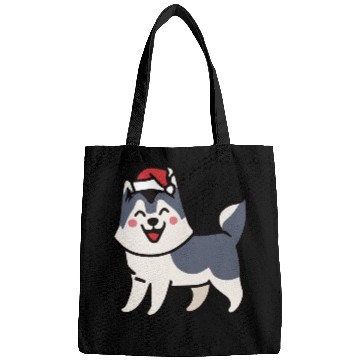 Discover Husky Santa Dog Lover Malamute Bags