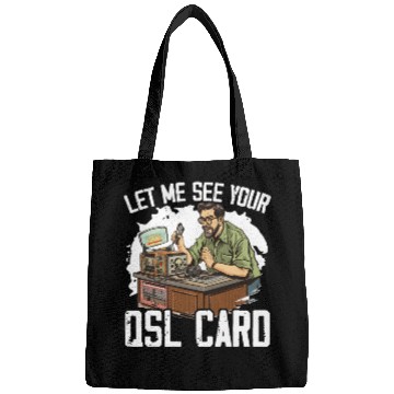 Discover Ham Radio Operator Morse Code Radioactivity Bags