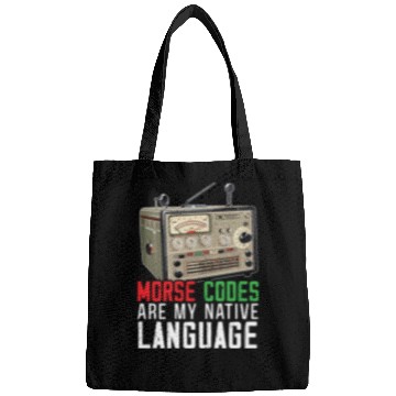 Discover Ham Radio Operator Morse Code Radioactivity Bags
