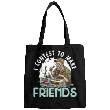 Discover Ham Radio Operator Morse Code Radioactivity Bags