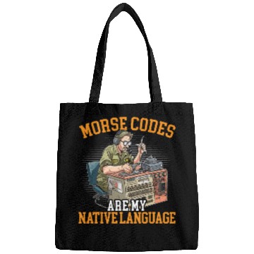 Discover Ham Radio Operator Morse Code Radioactivity Bags