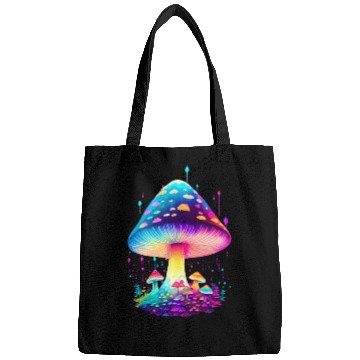 Discover Enchanting Fungi: A Neon Wonderland Bags