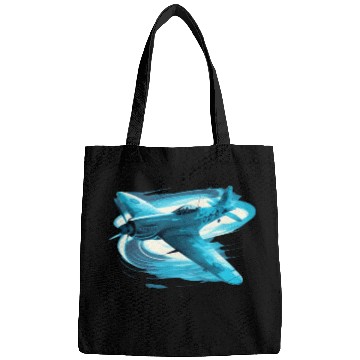 Discover Spitfire Airplane Vintage Pilot Aviator Military Bags