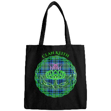 Discover Clan Keith Scottish Tartan Celtic Thistle Bags