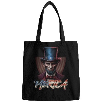 Discover Merica Lincoln Independence Day Party 4th July Bags