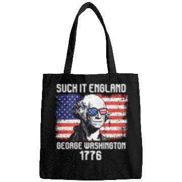 Discover Suck it England George Washington 1776 USA Bags
