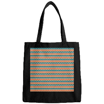 Discover Retro Orange Teal Pattern Bags