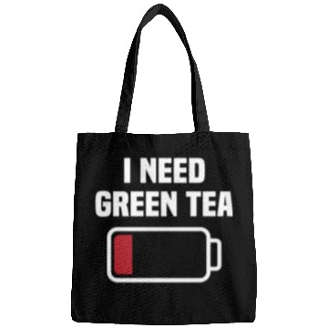 Discover Funny Green Tea Lover Quote Tea Drinker Bags