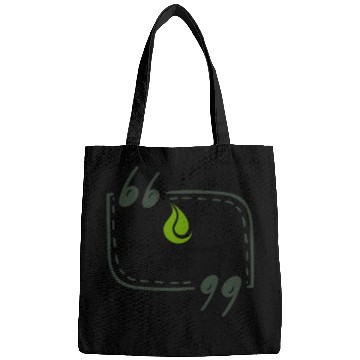 Discover Green flame logo design in Bags