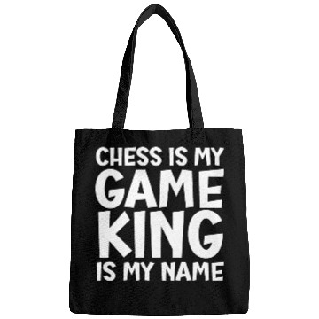 Discover Chess is my game king is my name Bags