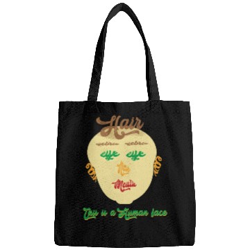 Discover this is a human face Bags