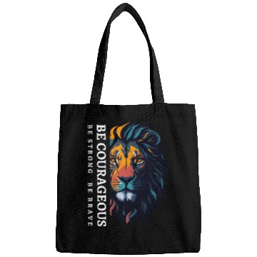 Discover Be courageous, Be strong and courageous, Lion Head Bags