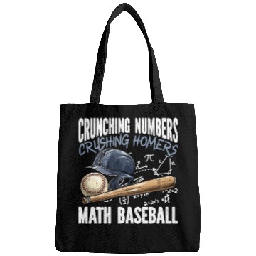 Discover Baseball Math Lover Mathematician Baseball Player Bags