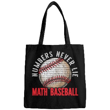 Discover Baseball Math Lover Mathematician Baseball Player Bags