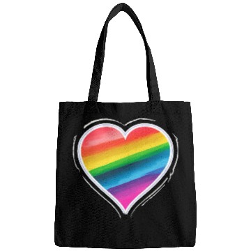 Discover Pride Heart 2 - On Black Bags