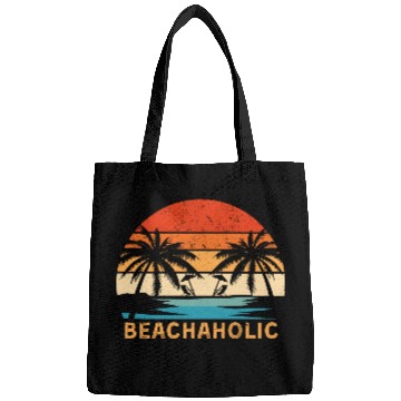 Discover Tropical Sunset Beach Scene Bags