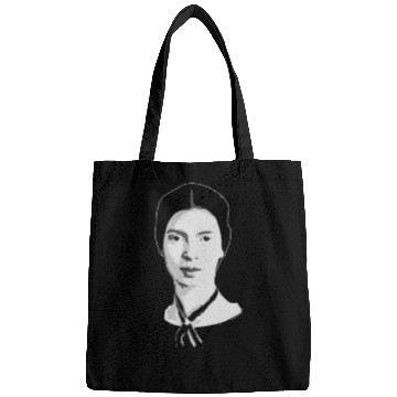 Discover Emily Dickinson Black and White Bags