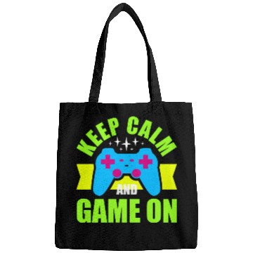Discover Keep Calm and Game On nostalgia Bags