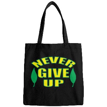 Discover Never Give Up red Bags