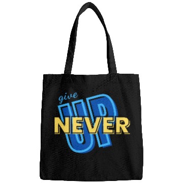 Discover NEVER GIVE UP green Bags