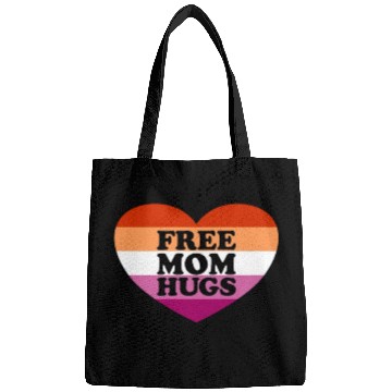 Discover Free Mom Hugs Lesbian Flag Heart LGBTQ Free Hugs Bags