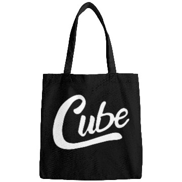 Discover Cube White Logo Bags