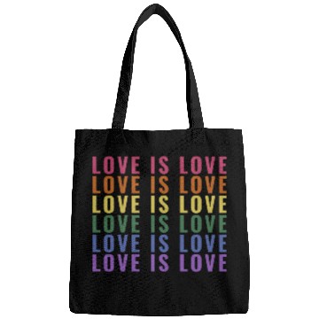 Discover Love is Love Gay Pride Bags