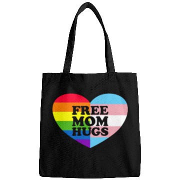 Discover Free Mom Hugs Gay Pride Trans Flag LGBTQ Free Hugs Bags